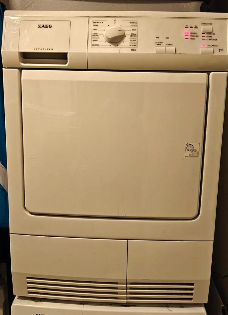 AEG wasdroger droger, Witgoed en Apparatuur, Wasdrogers, Zo goed als nieuw, Luchtafvoer, 6 tot 8 kg, 85 tot 90 cm, Ophalen