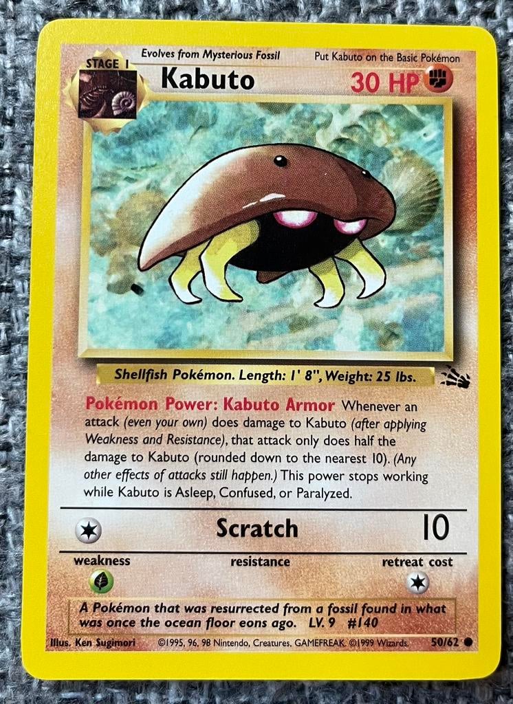 Pokémonkaart van Kabuto (140) • Fossil Set (050/062), Verzenden, Nieuw, Losse kaart
