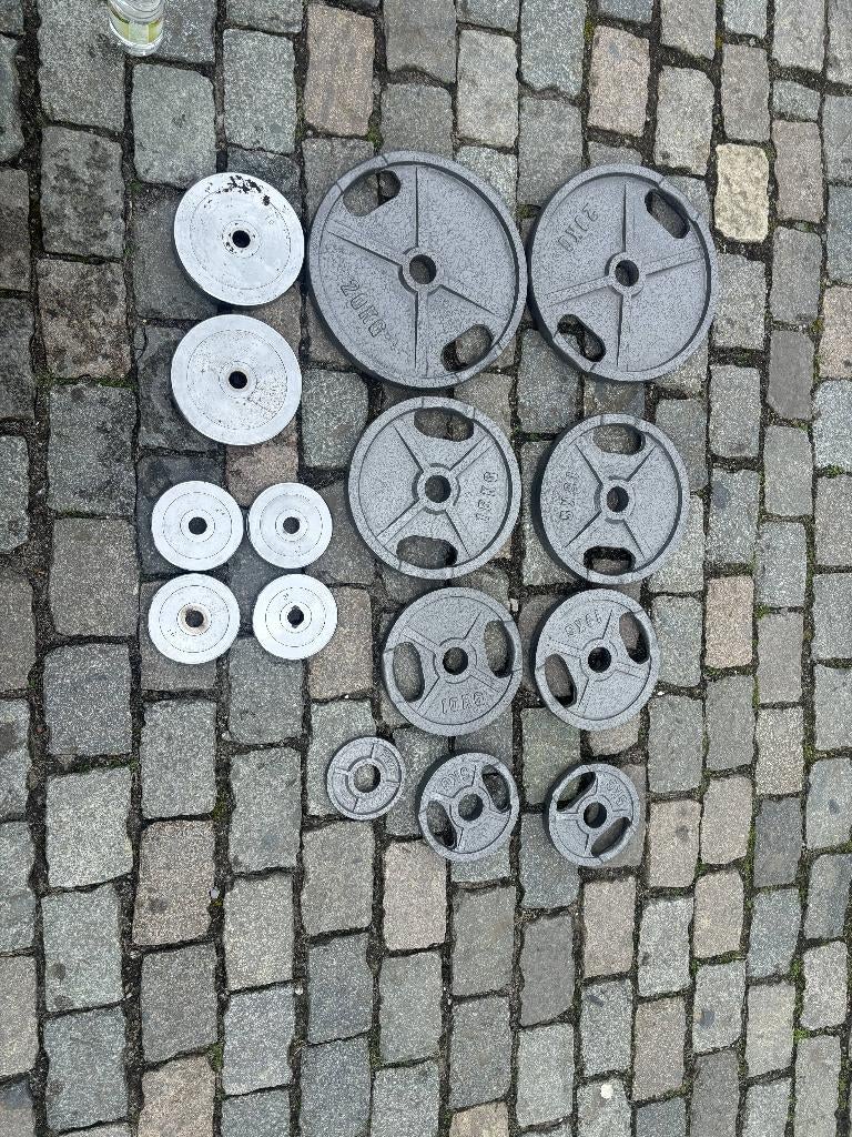 Partij Halterschijven / Gewichten (131,25 kg), Sport en Fitness, Fitnessmaterialen, Ophalen