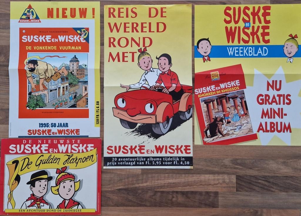 Suske en Wiske promotiemateriaal, Verzamelen, Ophalen of Verzenden, Suske en Wiske, Gebruikt, Plaatje, Poster of Sticker