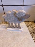 Houten beeld schaap, Verzamelen, Beelden en Beeldjes, Ophalen of Verzenden, Zo goed als nieuw, Dier