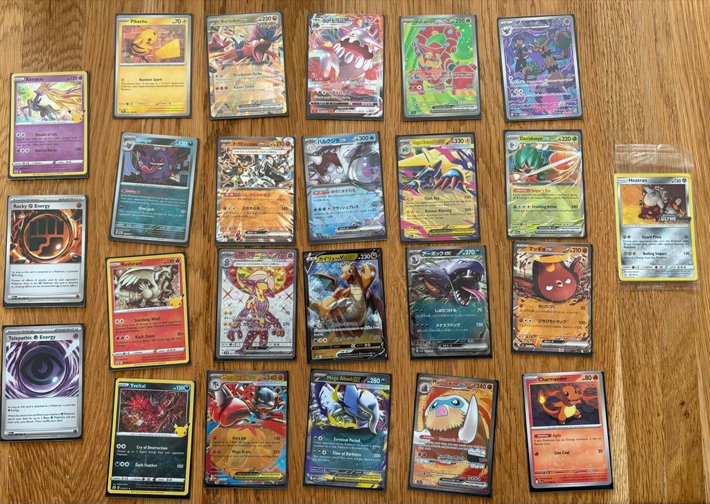 Pokémon kaarten, Ophalen of Verzenden, Zo goed als nieuw, Meerdere kaarten, Foil