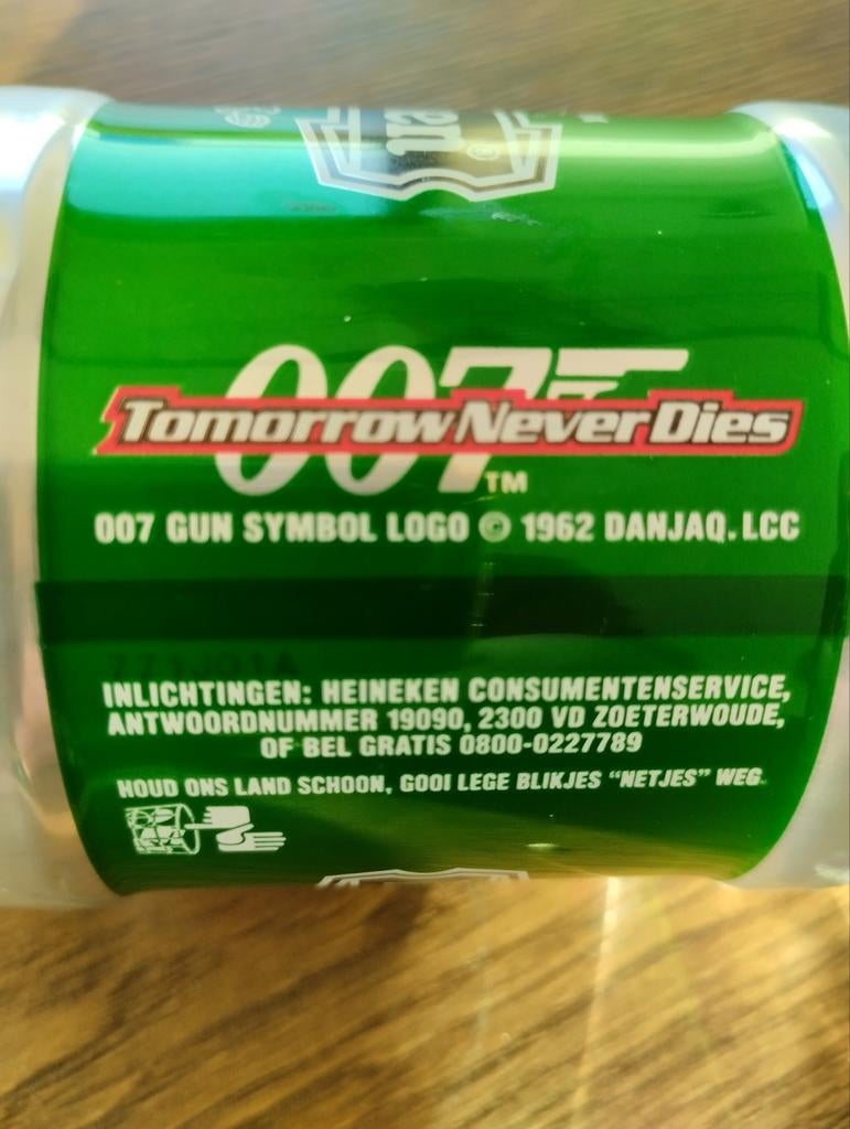 James bond bierblikje, Ophalen of Verzenden