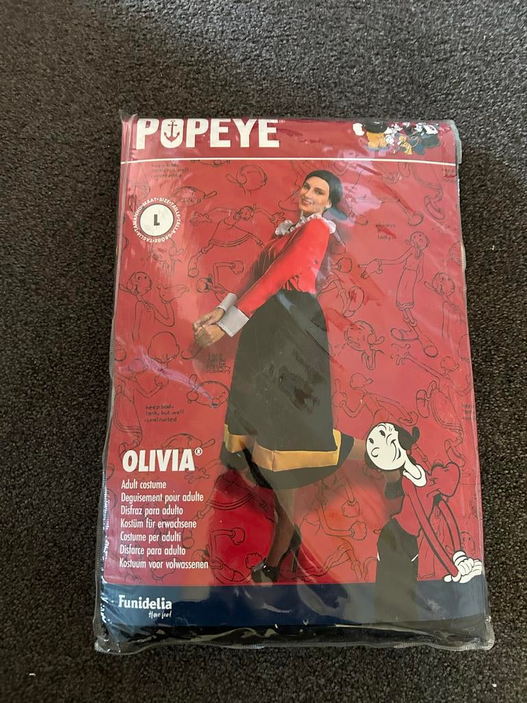 Nieuw Olijfje carnavalspak maat L, Carnaval, Maat 42/44 (L), Nieuw, Ophalen of Verzenden