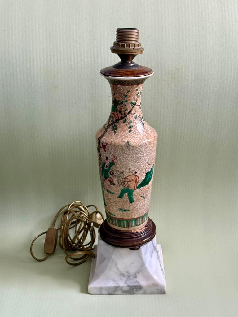 Chinese porseleinen vaas 40cm, Huis en Inrichting, Wit, Aardewerk of Porselein, Ophalen of Verzenden, Zo goed als nieuw