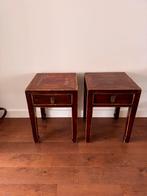 Prachtige Chinese tafeltjes met lade, laat 19e eeuw., Huis en Inrichting, Slaapkamer | Nachtkastjes, Ophalen, Gebruikt, Minder dan 45 cm
