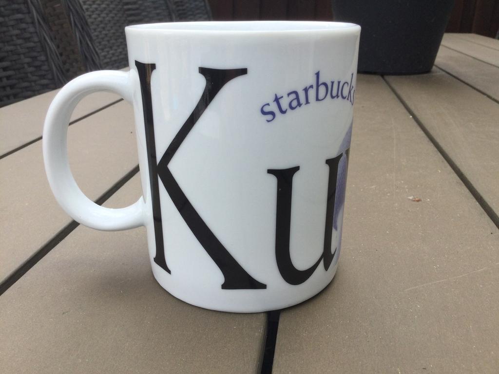 Starbucks city mok drie stuks kuwait, Copenhagen, Praag, Ophalen of Verzenden, Zo goed als nieuw, Overige stijlen, Kop(pen) en/of Schotel(s)