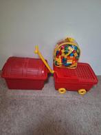 Lego Duplo Blokken met Kar en Kist, Ophalen, Gebruikt, Losse stenen, Duplo
