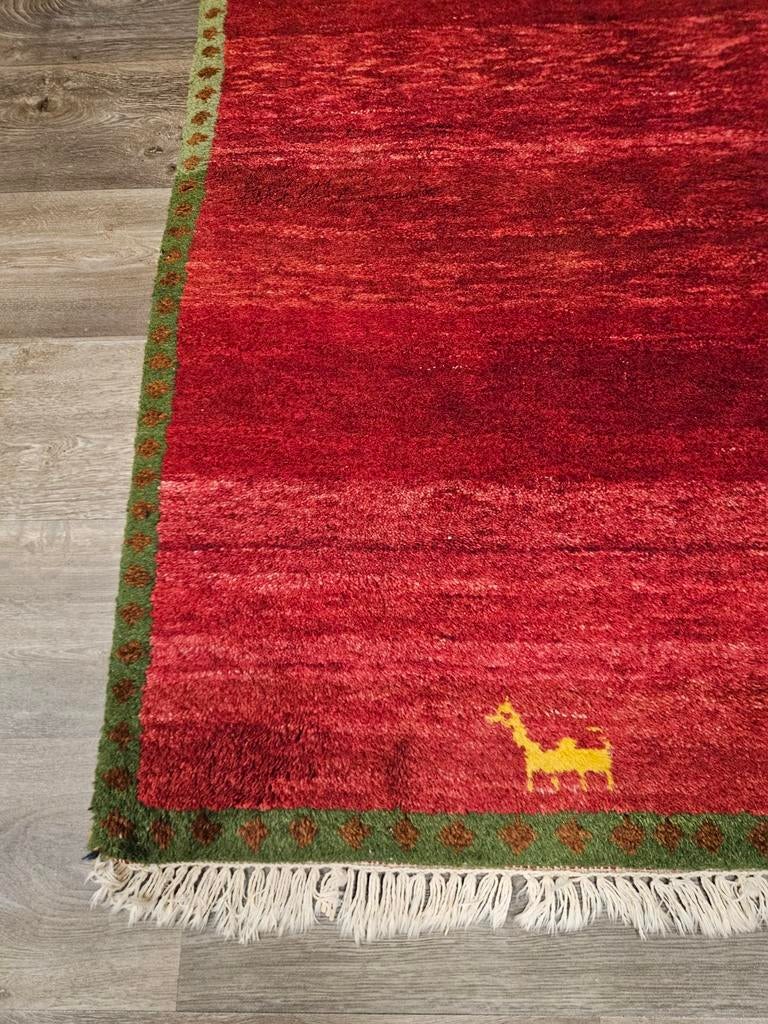 Perzisch Handgeknoopt Gabbeh Tapijt. Prachtige kleuren!, Zo goed als nieuw, 150 tot 200 cm, Rechthoekig, Gabbeh