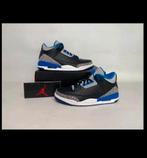 Air Jordan 3 Retro Blauw Zwart maat 44,5 - Collectors Item, Kleding | Heren, Schoenen, Nieuw, Sneakers of Gympen, Nike Air Jordan