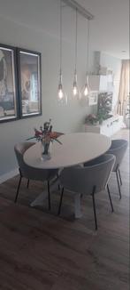 IKEA MARIEDAMM Tafel Ovaal 180x100 Wit Steenpatroon, Ophalen, Overige materialen, 100 tot 150 cm, Zo goed als nieuw