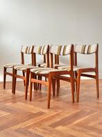 6 vintage stoelen Erik Buch Deens design jaren 50/60, Ophalen, Gebruikt, Overige kleuren, Vintage
