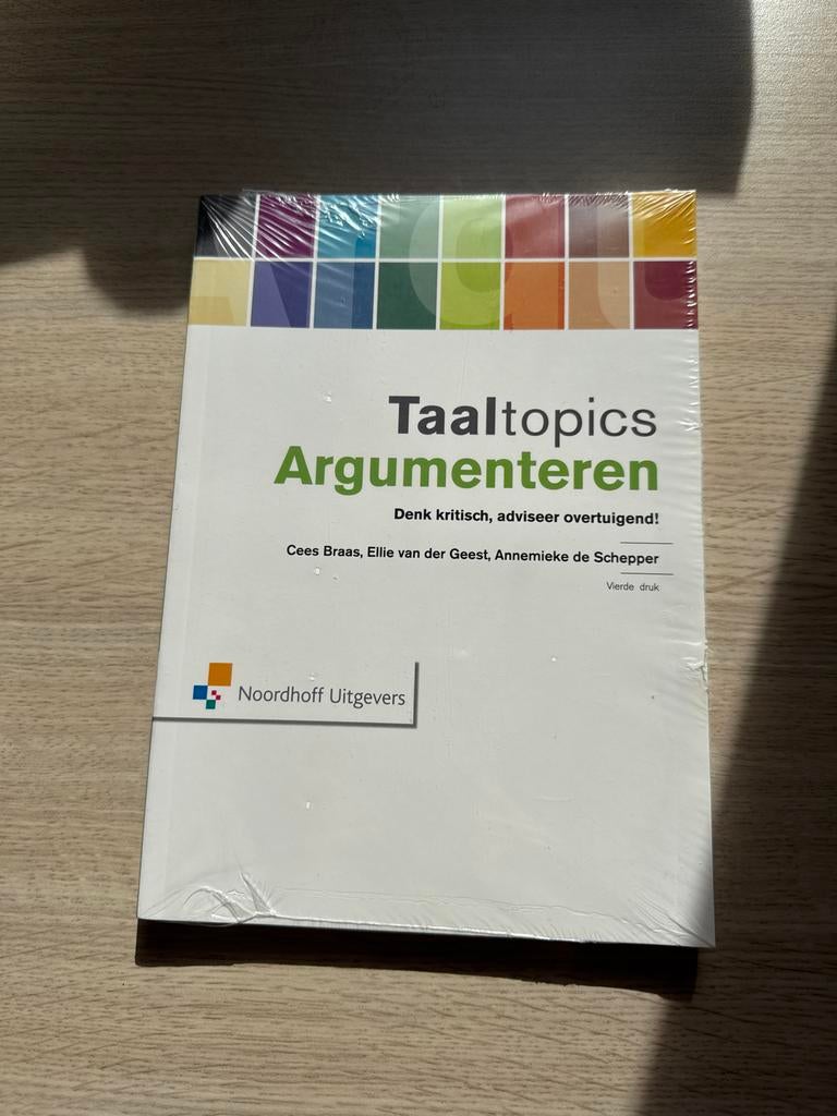 Taaltopics Argumenteren - Noordhoff Uitgevers, Boeken, Studieboeken en Cursussen, Ophalen of Verzenden, Alpha, Nieuw, Niet van toepassing