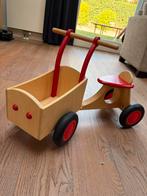 Houten loop bakfiets van dijk toys, Ophalen, Zo goed als nieuw, Loopfiets