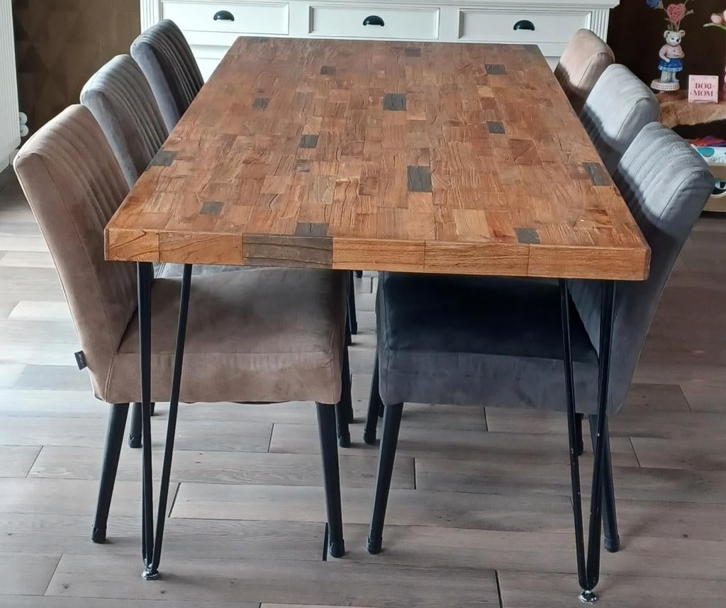 Eettafel, Ophalen, 200 cm of meer, 50 tot 100 cm, Zo goed als nieuw