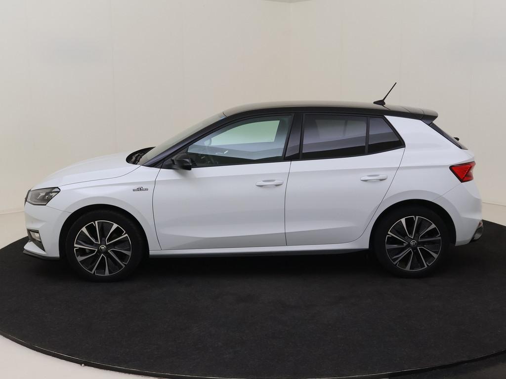 Skoda Fabia TSI 110PK Monte Carlo | CAMERA | NAVI | Carplay, Auto's, Skoda, 12 maanden, Gebruikt, Zwart, Leder en Stof