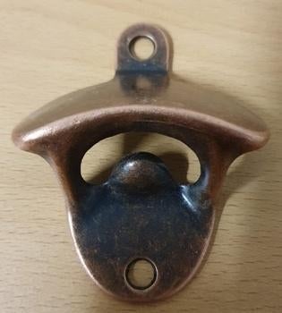 Wandopener bieropener koper kleur wanddeco flesopener, Verzamelen, Biermerken, Ophalen of Verzenden, Nieuw, Flesopener, Overige merken