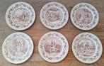 6 Gien Dessertbordjes,Mariage à la campagne complete serie, Ophalen of Verzenden