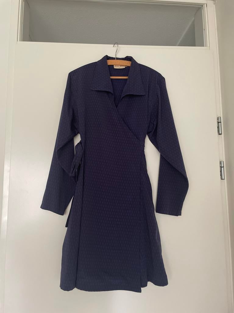 Wikkeljurk omslagjurk Frou Frou maat s, Blauw, Ophalen of Verzenden, Zo goed als nieuw, Knielengte