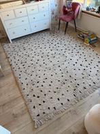 Vloerkleed Stippen Karwei 200x300 – groot kleed 2x3 meter, Ophalen, 200 cm of meer, Wit met stippen van Karwei, Zo goed als nieuw