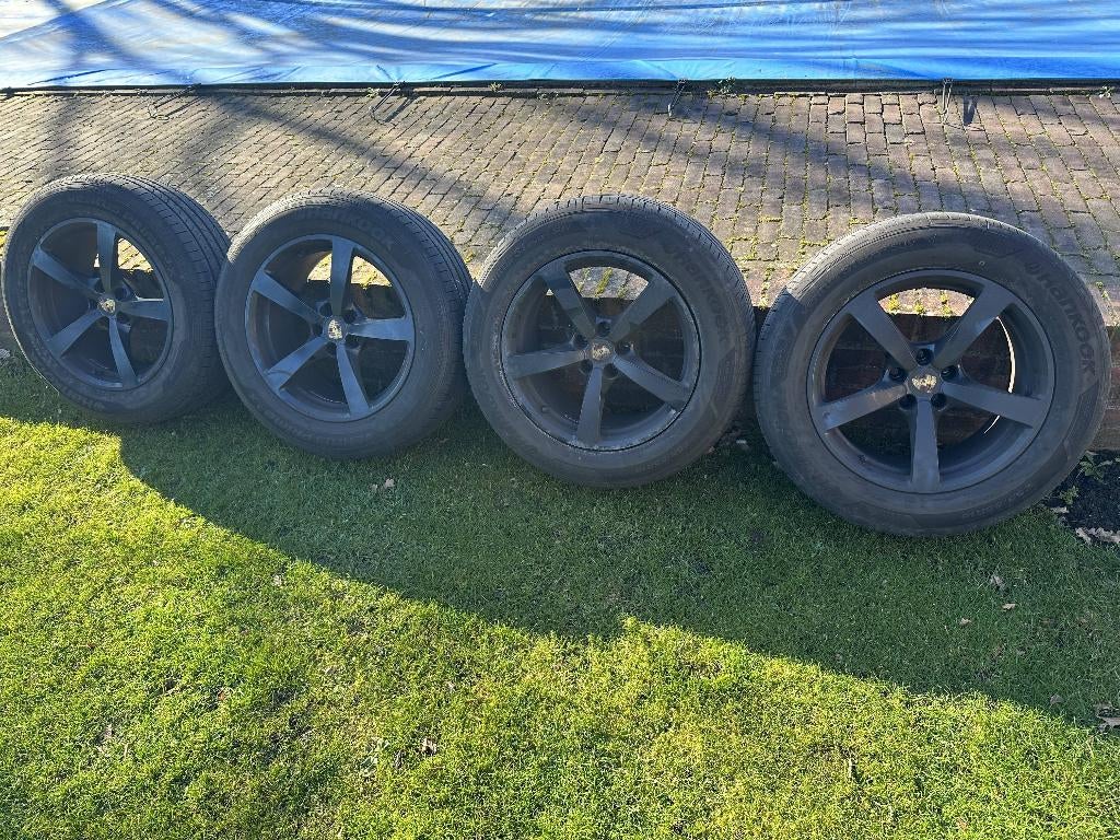 Zomerbanden  + Velgen Porsche Macan 255/55/18, Ophalen, 18 inch, Gebruikt, 255 mm