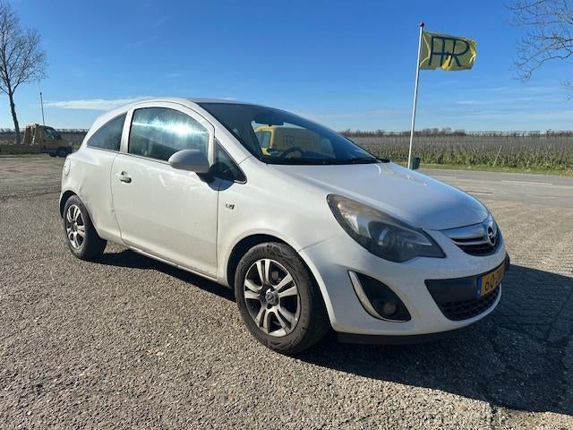 Opel Corsa 1.3 Cdti 3D 70KW 2012 Wit, Voorwielaandrijving, Euro 5, 1063 kg, Leder en Stof
