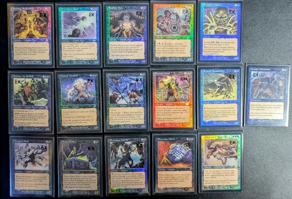 MTG Premodern Foil (Zombie) Verzameling, Ophalen of Verzenden, Zo goed als nieuw, Meerdere kaarten, Foil