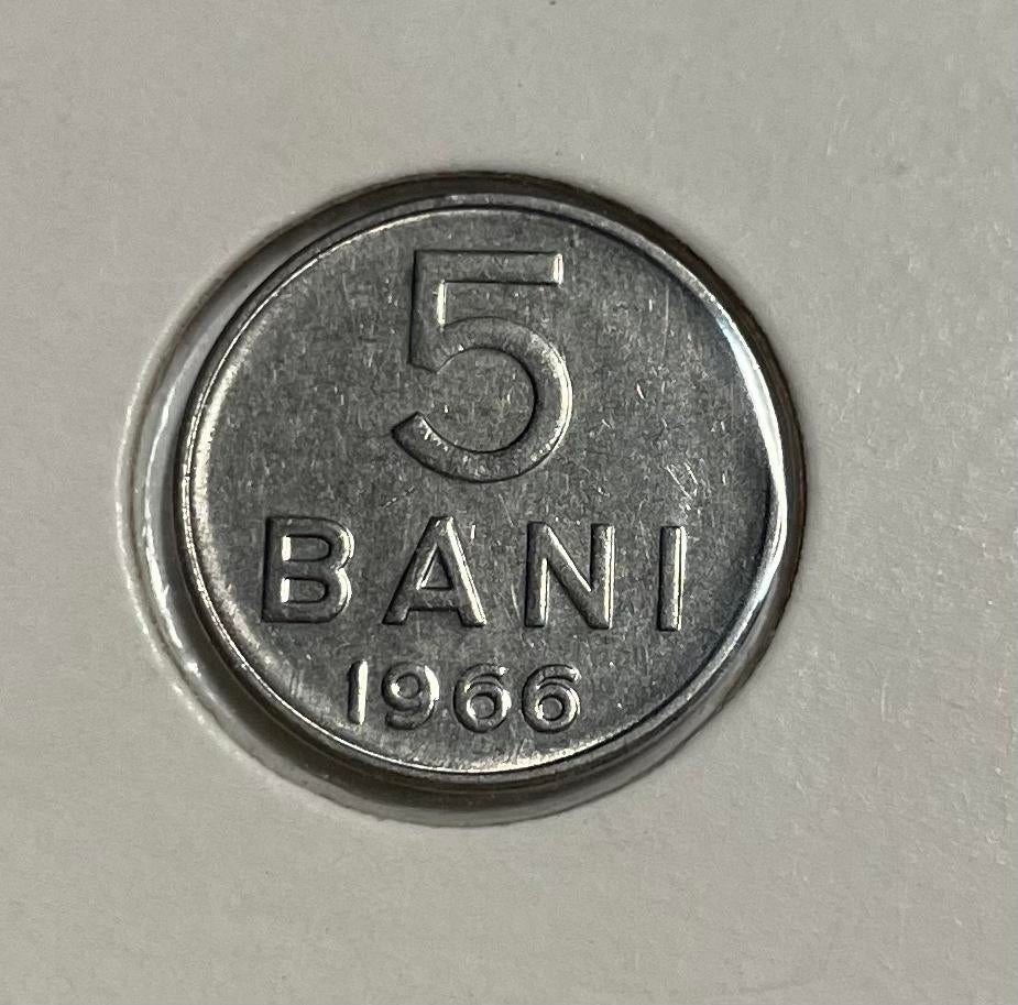 5 bani Roemenië 1966, Ophalen of Verzenden, Overige landen
