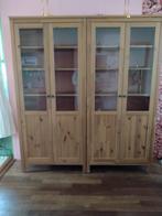 Twee ikea hemnes vitrinekasten massief grenen, Ophalen