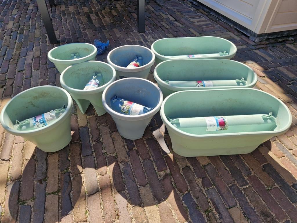 Elho balkon plantenbakken, 25 tot 40 cm, Kunststof, Gebruikt, Balkon