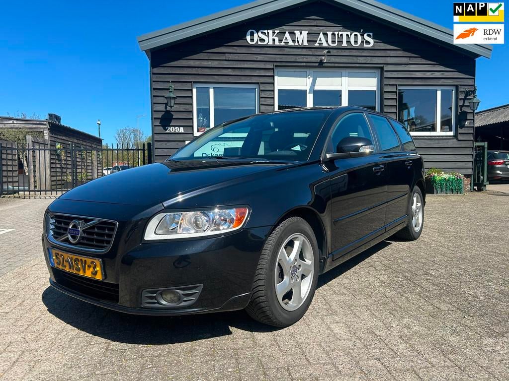 Volvo V50 2.0 Sport afneembare trekhaak, Gebruikt, Zwart, Origineel Nederlands, 1279 kg