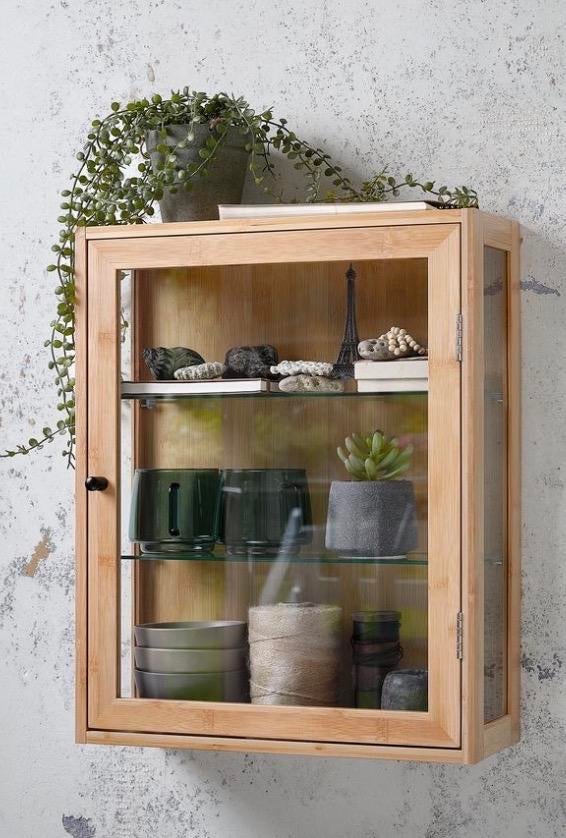 Wand vitrinekast, Ophalen, Minder dan 50 cm, Zo goed als nieuw, Minder dan 25 cm