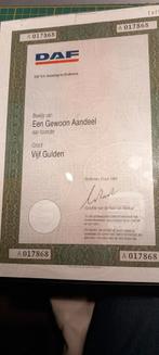 Originele DAF aandelen., Ophalen of Verzenden, Aandeel