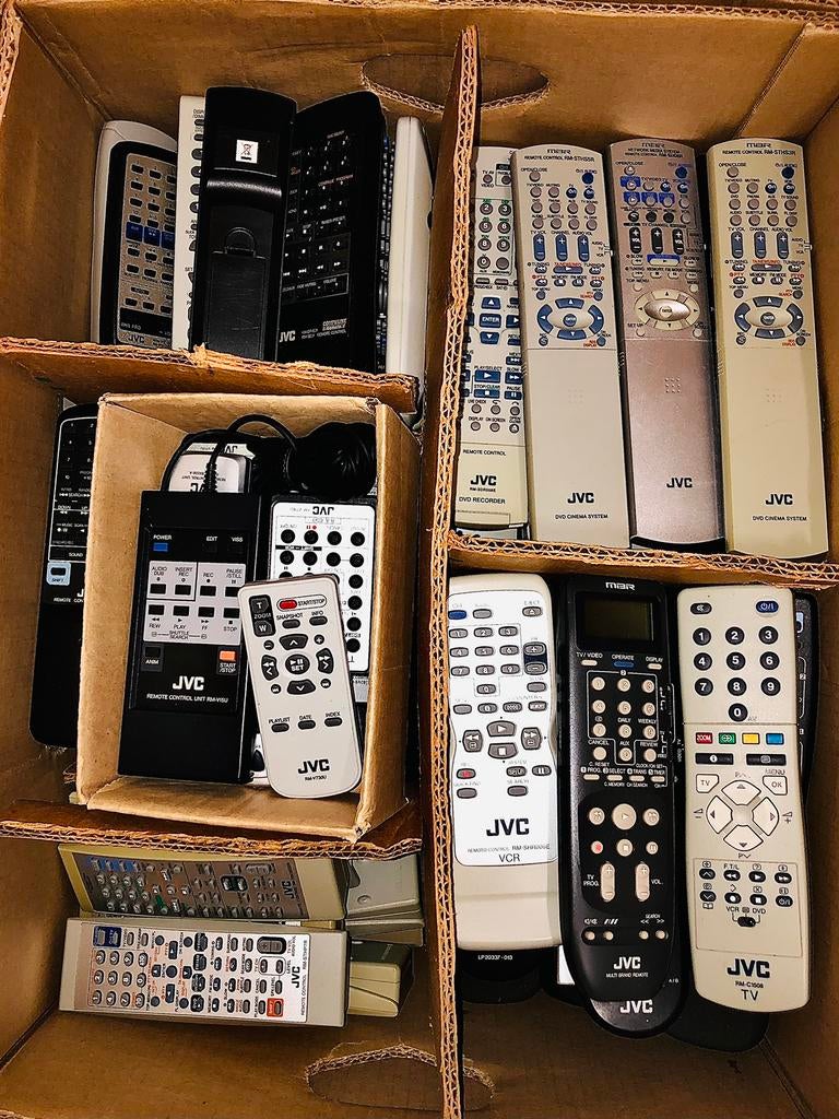 JVC afstandsbedieningen (lees tekst), Tv, Ophalen of Verzenden, Zo goed als nieuw, Origineel