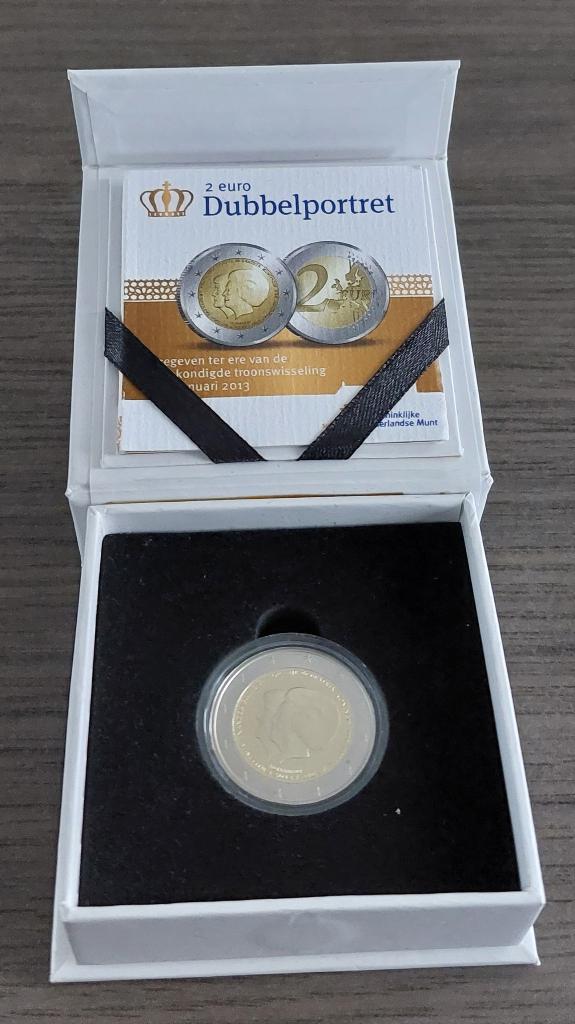 Nederland 2 euro 2013 Dubbelportret Proof, Postzegels en Munten, Munten | Nederland, Ophalen of Verzenden, Koningin Beatrix, Euro's