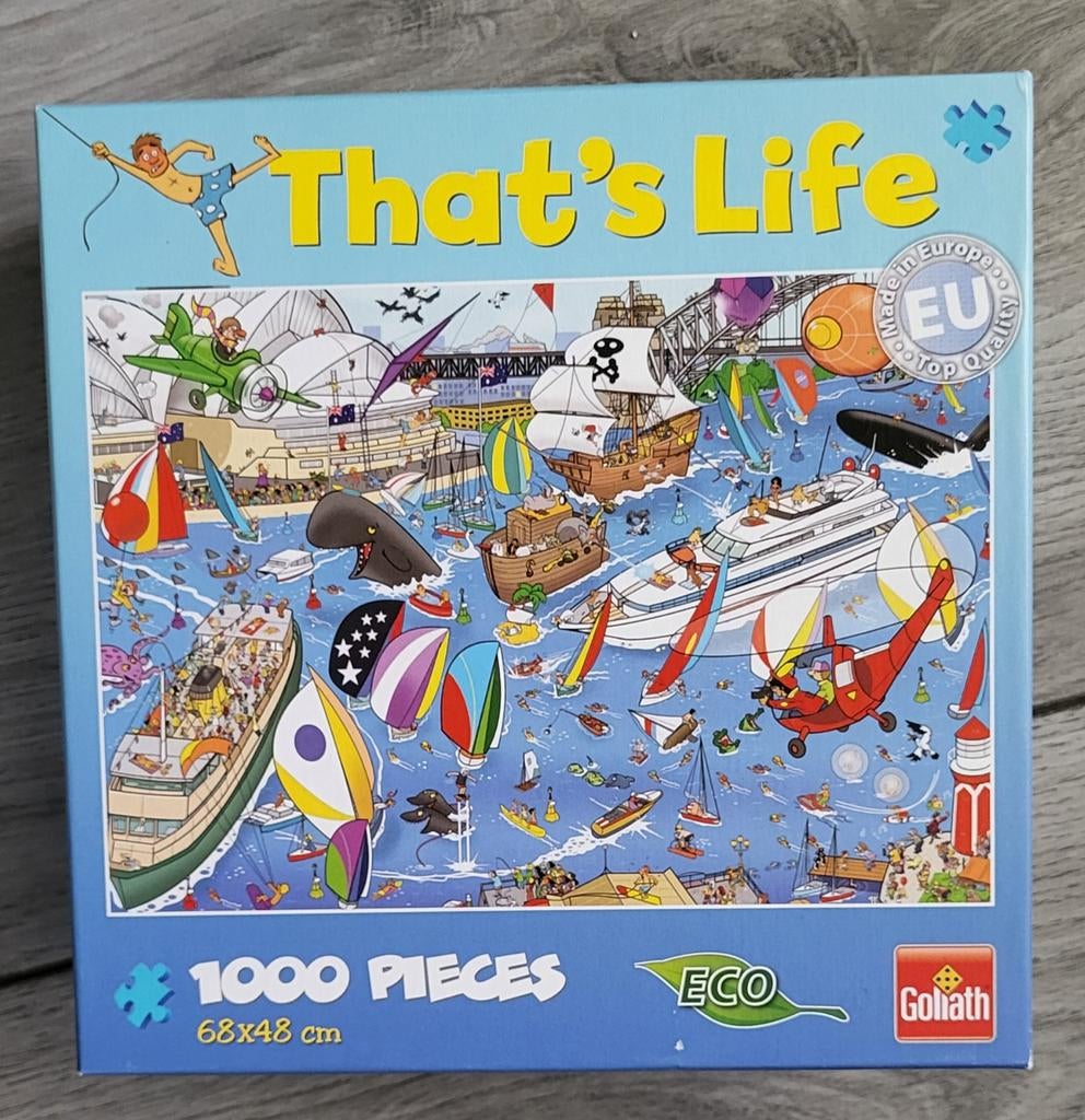 Puzzel that's life van Goliath, Ophalen, 500 t/m 1500 stukjes, Zo goed als nieuw