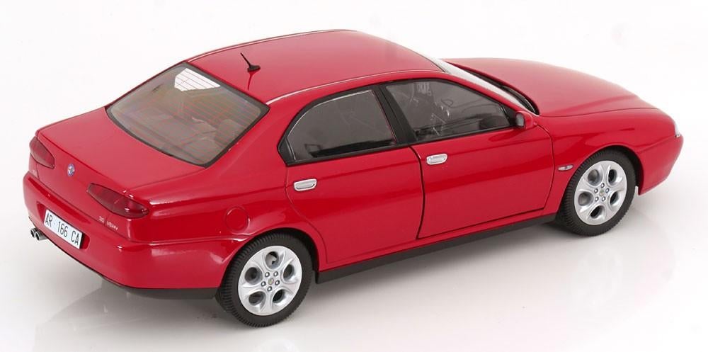 Mitica 1:18 Alfa Romeo 166 3.0 V6 rood met zwart interieur, Overige merken, -, Nieuw, Ophalen of Verzenden