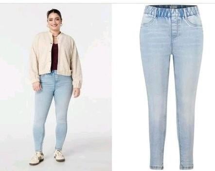 Groten maat dames tregging spijkerbroek MS Mode 48, MS Mode, Ophalen of Verzenden, Nieuw, Blauw