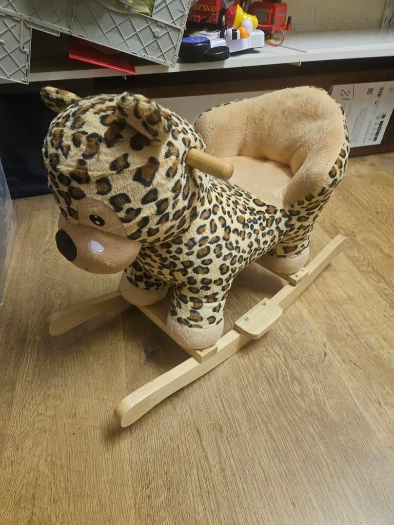Schattige Luipaard Schommelstoel voor Kinderen, Ophalen of Verzenden, Gebruikt, Jongen of Meisje