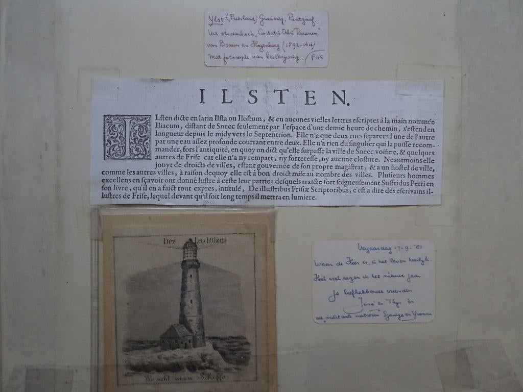 gravure plattegrond IJlst, Friesland Braun en Hogenberg 1592, Antiek en Kunst, Verzenden, Cartografie, 1600 - 1699, Gravure