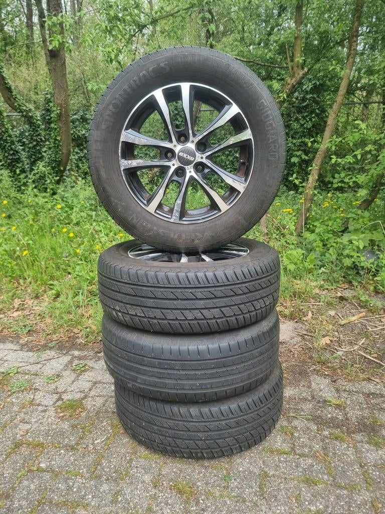 4x OXXO velgen met Sportrac banden 215/60 R16, Auto-onderdelen, Banden en Velgen, Ophalen, 215 mm, 16 inch, Zomerbanden