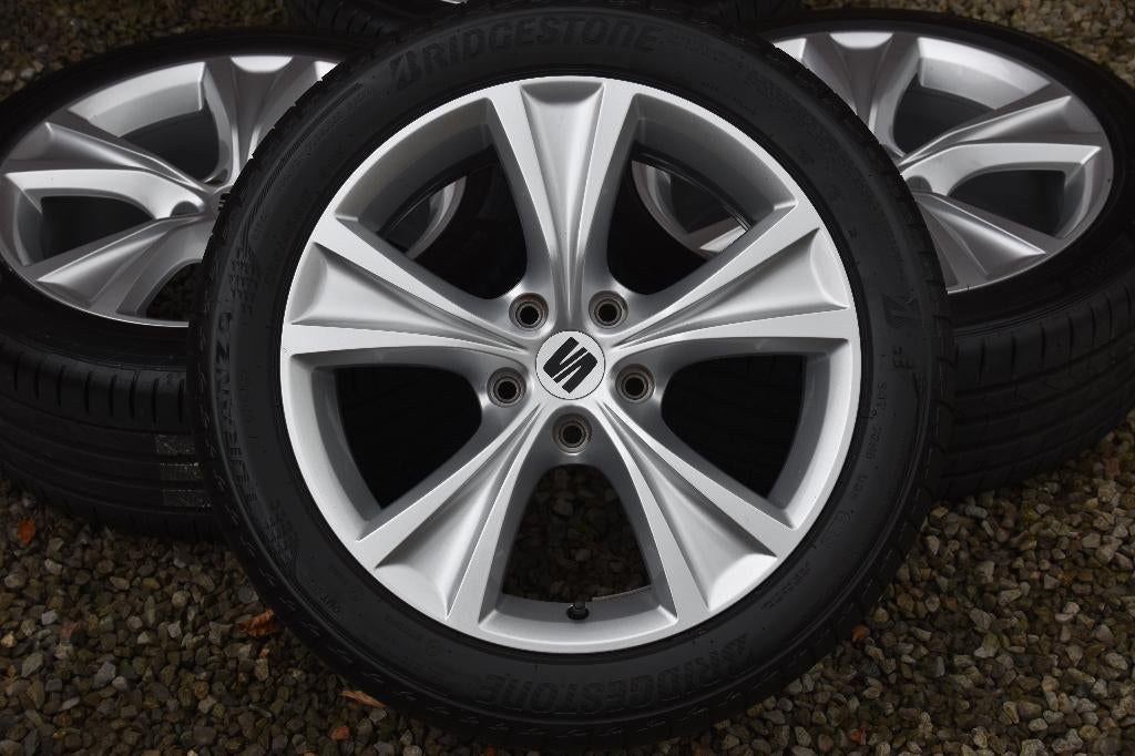 Seat Leon velgen zomerset 17 inch 5x112 origineel, Ophalen, Gebruikt, Banden en Velgen, 17 inch