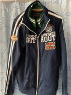 Cars Jeans Heren Trainingsjack Maat L Blauw/Wit, Verzenden, Gedragen, Maat 52/54 (L), Blauw