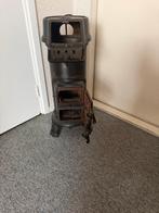 Zwarte potkachel, Huis en Inrichting, Kachels, Ophalen, Potkachel, Gebruikt, Vrijstaand