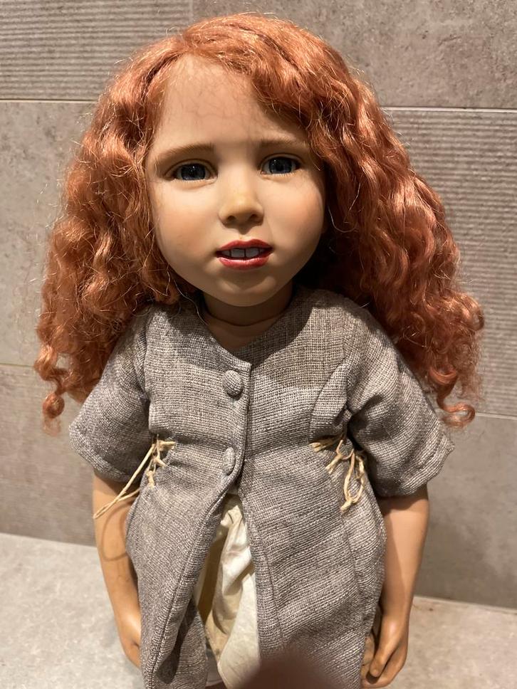 Porseleinen pop Zwergnase Art Doll - Nane, Verzamelen, Poppen, Gebruikt, Pop, Levensecht of Reborn, Ophalen of Verzenden