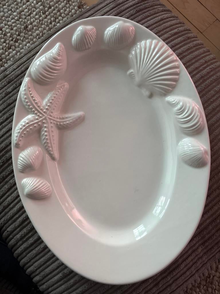 Grote witte schaal, Huis en Inrichting, Keuken | Servies, Ophalen, Keramiek, Overige stijlen, Schaal of Schalen