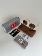 Ray-Ban Round Metal Bruin/Goud zonnebril 50mm, Zonnebril, Bruin, Nieuw, Ophalen of Verzenden