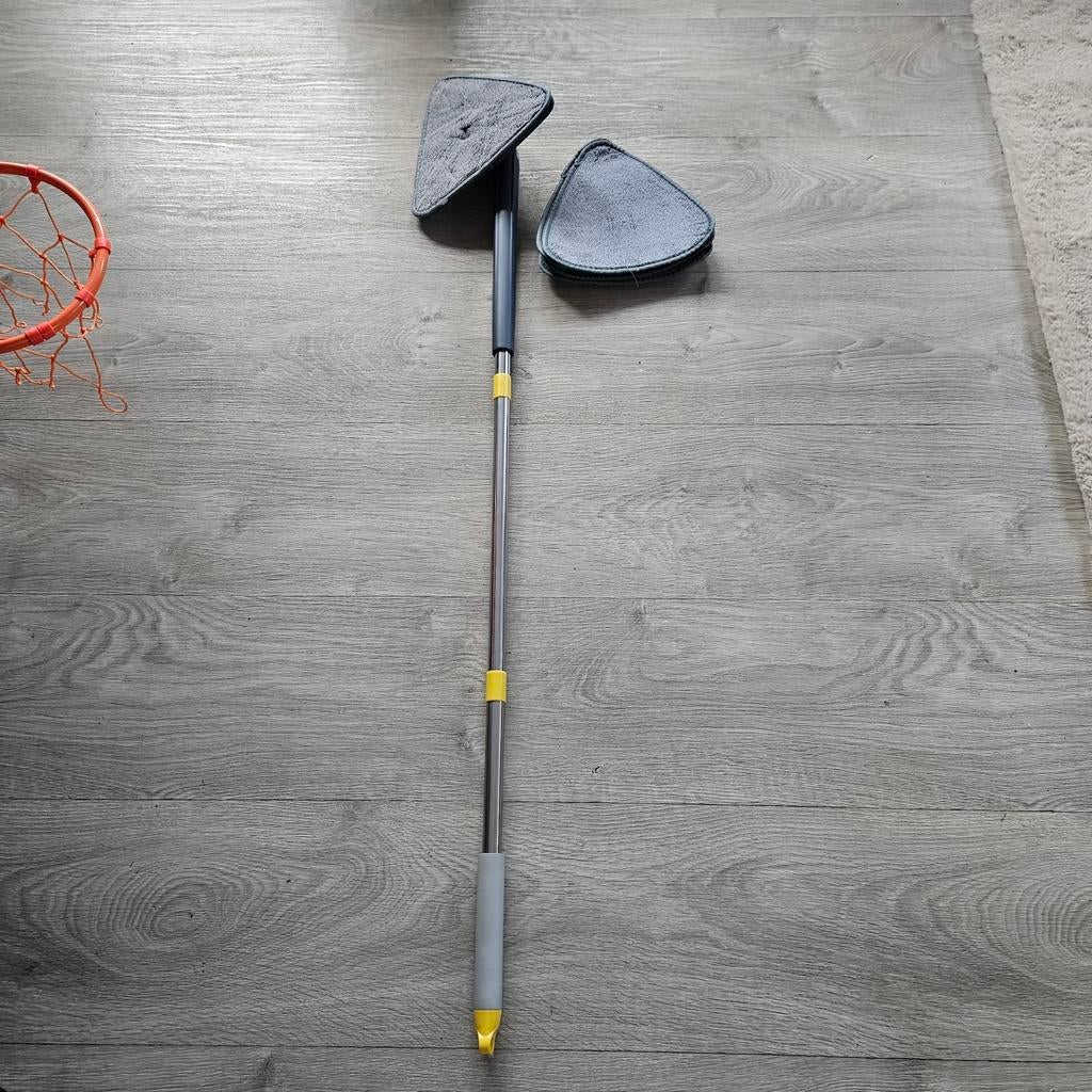 Schoonmaak stok met doeken, Ophalen, Bezem of Borstel