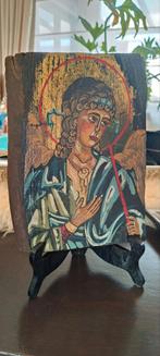 Handgeschilderd Icoon van Aartsengel Gabriël op Hout, Ophalen of Verzenden