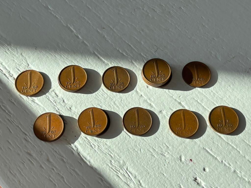 0.01 Centen uit het gulden tijdperk, Postzegels en Munten, Munten | Nederland, Ophalen of Verzenden, Koningin Juliana, 1 cent